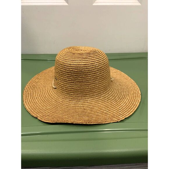 Straw Sun Hat With Ties - Picture 2 of 5